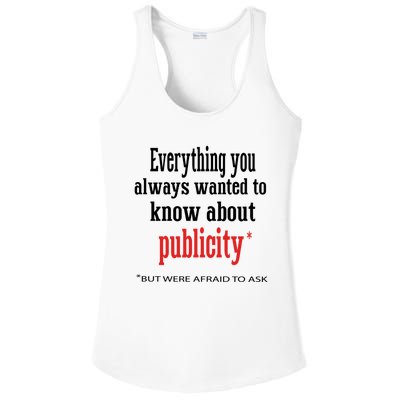 Everything You Always Wanted To Know About Publicity Ladies PosiCharge Competitor Racerback Tank