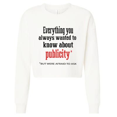 Everything You Always Wanted To Know About Publicity Cropped Pullover Crew