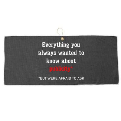 Everything You Always Wanted To Know About Publicity Large Microfiber Waffle Golf Towel