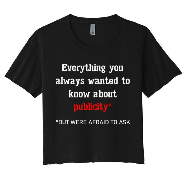 Everything You Always Wanted To Know About Publicity Crop Top