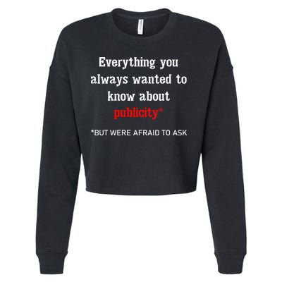 Everything You Always Wanted To Know About Publicity Cropped Pullover Crew