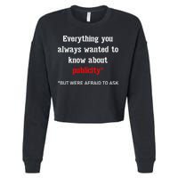 Everything You Always Wanted To Know About Publicity Cropped Pullover Crew