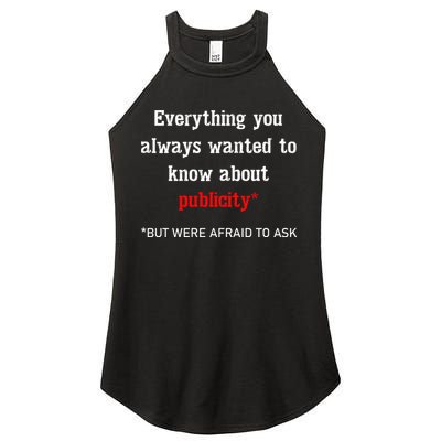 Everything You Always Wanted To Know About Publicity Women's Perfect Tri Rocker Tank