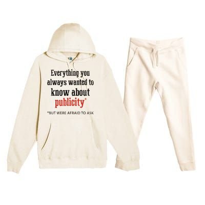 Everything You Always Wanted To Know About Publicity Premium Hooded Sweatsuit Set