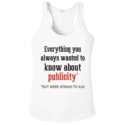 Everything You Always Wanted To Know About Publicity Ladies PosiCharge Competitor Racerback Tank