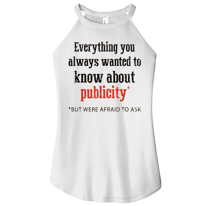Everything You Always Wanted To Know About Publicity Women's Perfect Tri Rocker Tank