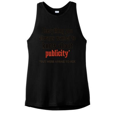 Everything You Always Wanted To Know About Publicity Ladies PosiCharge Tri-Blend Wicking Tank