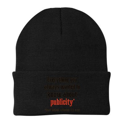 Everything You Always Wanted To Know About Publicity Beanie