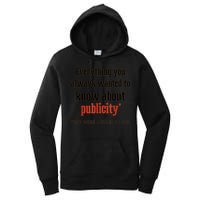 Everything You Always Wanted To Know About Publicity Women's Pullover Hoodie