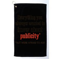 Everything You Always Wanted To Know About Publicity Golf Towel