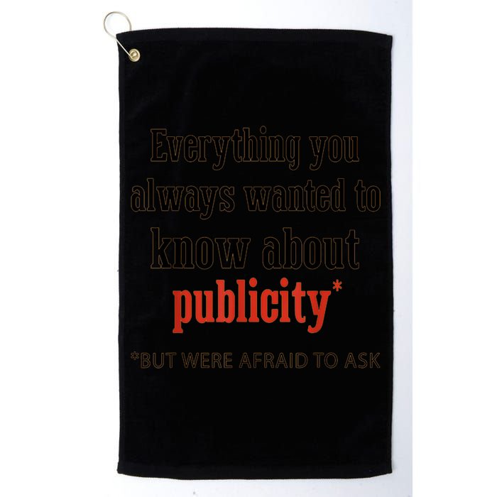 Everything You Always Wanted To Know About Publicity Golf Towel