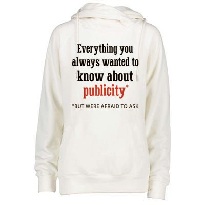 Everything You Always Wanted To Know About Publicity Womens Funnel Neck Pullover Hood