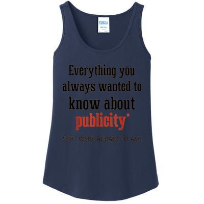 Everything You Always Wanted To Know About Publicity Ladies Essential Tank