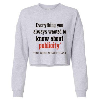 Everything You Always Wanted To Know About Publicity Cropped Pullover Crew