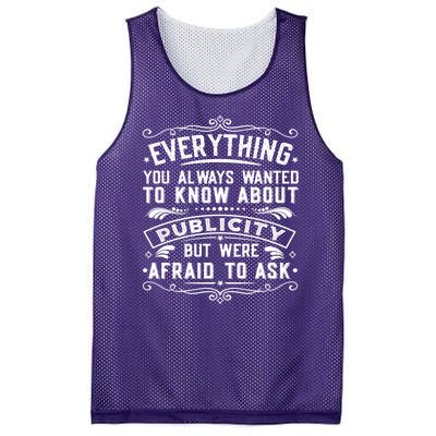 Everything You Always Wanted To Know About Publicity Vintage Mesh Reversible Basketball Jersey Tank