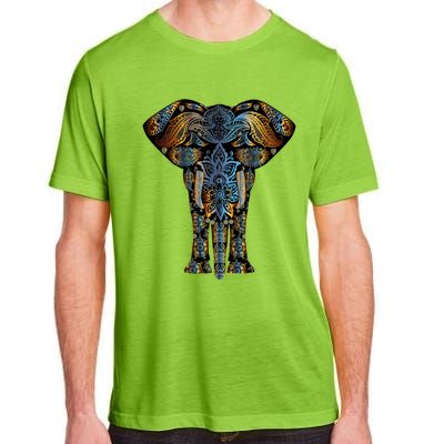 Elephant Yoga Animal Print Art Tee Cool Gift Adult ChromaSoft Performance T-Shirt