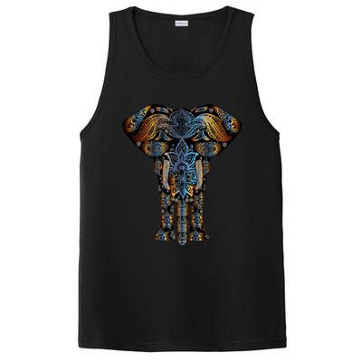 Elephant Yoga Animal Print Art Tee Cool Gift PosiCharge Competitor Tank