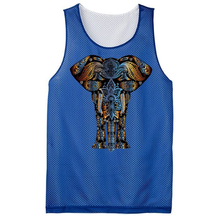 Elephant Yoga Animal Print Art Tee Cool Gift Mesh Reversible Basketball Jersey Tank