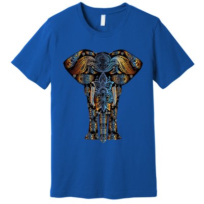 Elephant Yoga Animal Print Art Tee Cool Gift Premium T-Shirt