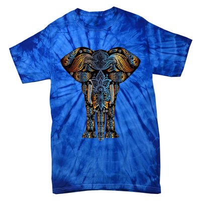 Elephant Yoga Animal Print Art Tee Cool Gift Tie-Dye T-Shirt