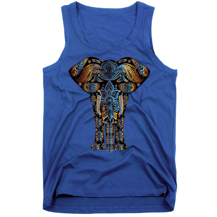 Elephant Yoga Animal Print Art Tee Cool Gift Tank Top