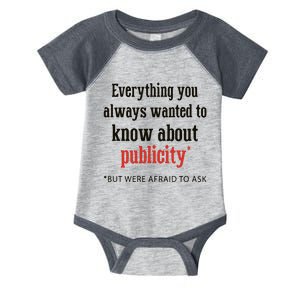 Everything You Always Wanted To Know About Publicity Infant Baby Jersey Bodysuit