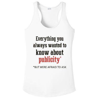 Everything You Always Wanted To Know About Publicity Ladies PosiCharge Competitor Racerback Tank