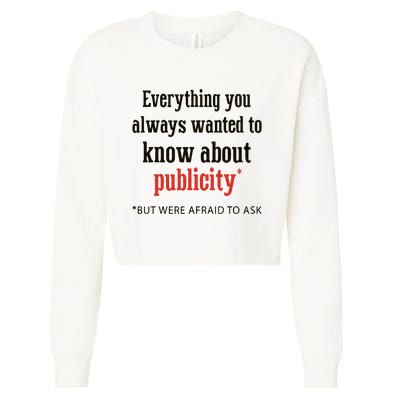 Everything You Always Wanted To Know About Publicity Cropped Pullover Crew