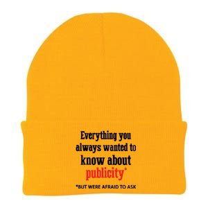 Everything You Always Wanted To Know About Publicity Knit Cap Winter Beanie