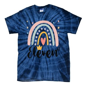 Eleven Year Birthday Rainbow Party Family 11 Year Old Tie-Dye T-Shirt