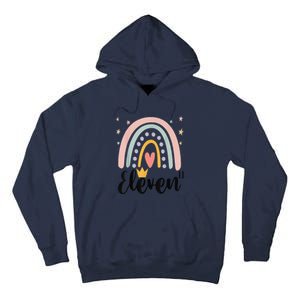 Eleven Year Birthday Rainbow Party Family 11 Year Old Tall Hoodie