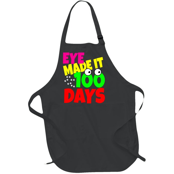 Eye Made It 100 Days Of school Full-Length Apron With Pockets