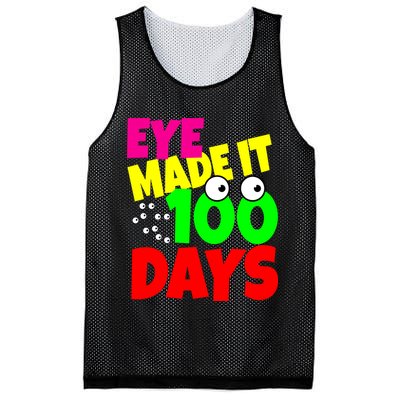 Eye Made It 100 Days Of school Mesh Reversible Basketball Jersey Tank