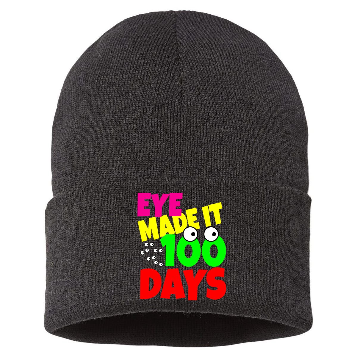 Eye Made It 100 Days Of school Sustainable Knit Beanie