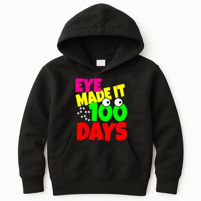 Eye Made It 100 Days Of school Kids Hoodie