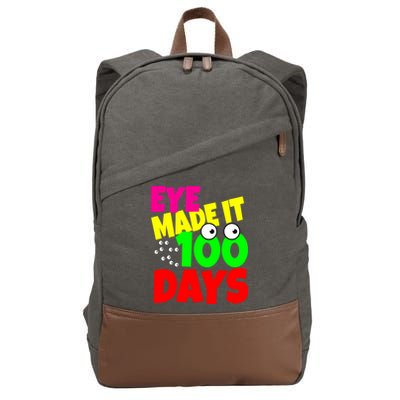 Eye Made It 100 Days Of school Cotton Canvas Backpack