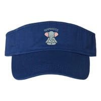 Elephant Yoga Funny Gift Funny Elephant Namaste Hatha Yoga Gift Valucap Bio-Washed Visor