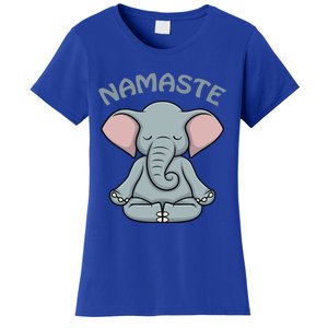 Elephant Yoga Funny Gift Funny Elephant Namaste Hatha Yoga Gift Women's T-Shirt