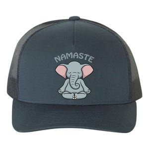 Elephant Yoga Funny Gift Funny Elephant Namaste Hatha Yoga Gift Yupoong Adult 5-Panel Trucker Hat