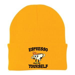 Espresso Yourself Funny Coffee Lover Knit Cap Winter Beanie