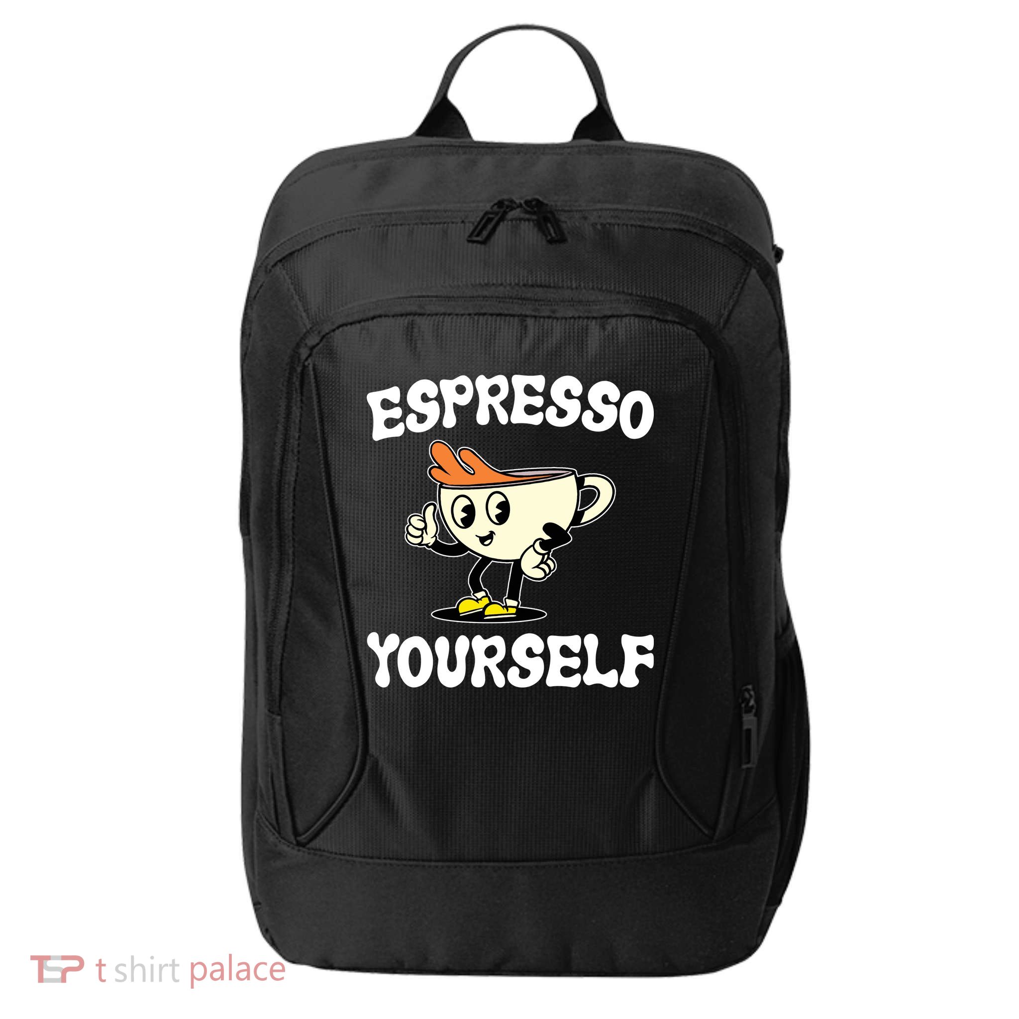 Espresso Yourself Funny Coffee Lover City Backpack