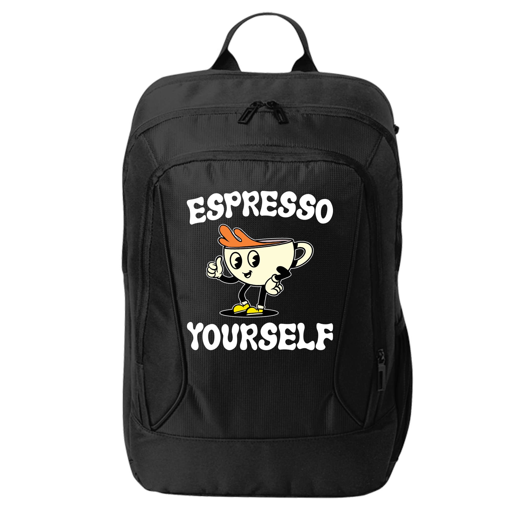Espresso Yourself Funny Coffee Lover City Backpack