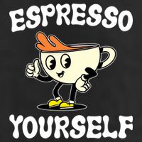 Espresso Yourself Funny Coffee Lover Adult Drive Performance Visor