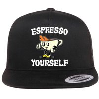 Espresso Yourself Funny Coffee Lover Flatbill Hat