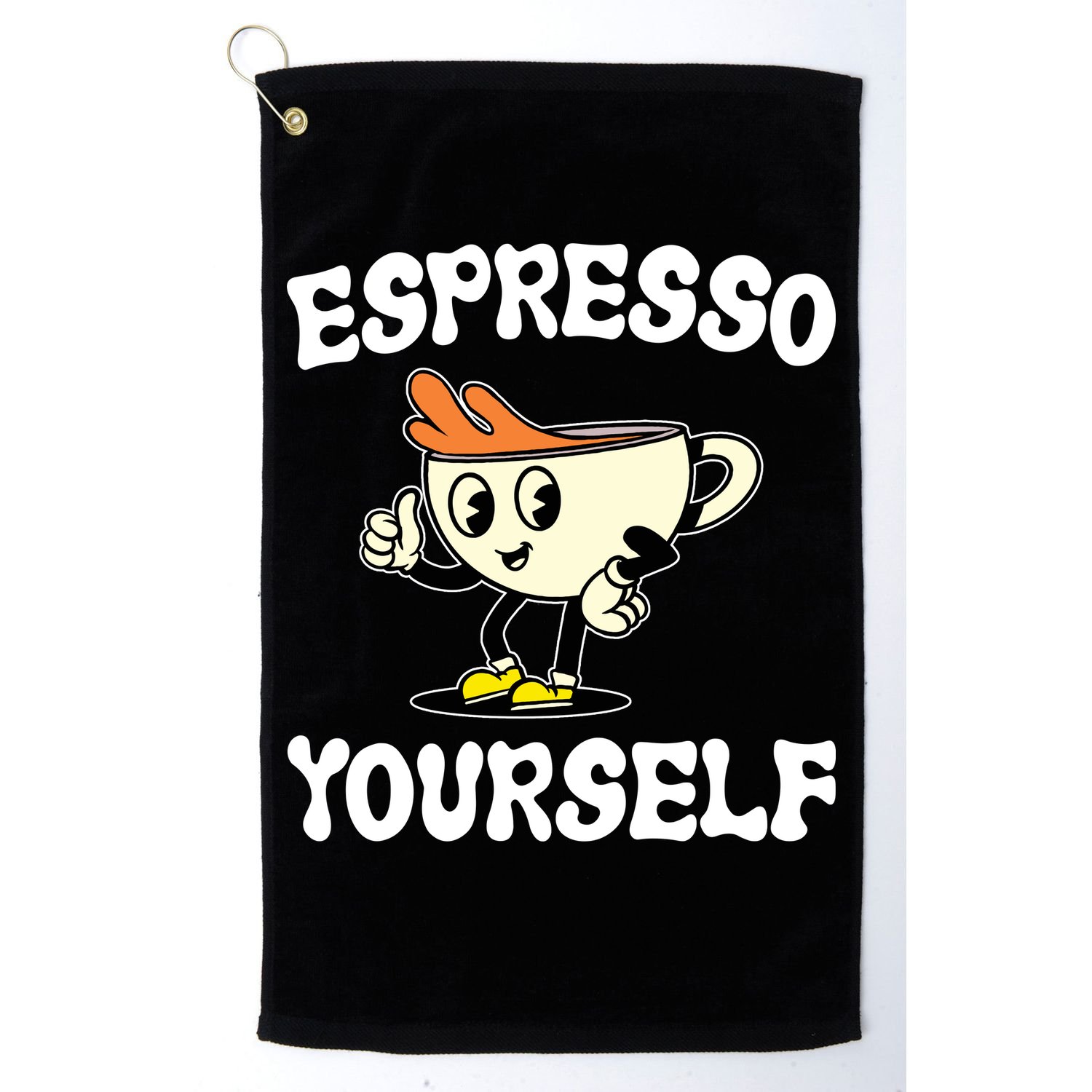 Espresso Yourself Funny Coffee Lover Golf Towel