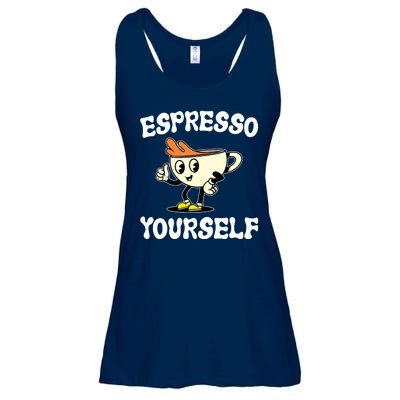 Espresso Yourself Funny Coffee Lover Ladies Essential Flowy Tank