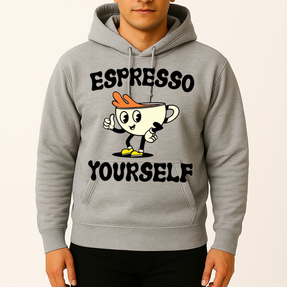 Espresso Yourself Funny Coffee Lover Hoodie