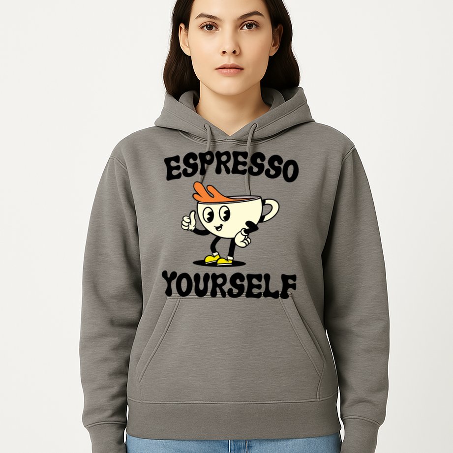 Espresso Yourself Funny Coffee Lover Hoodie