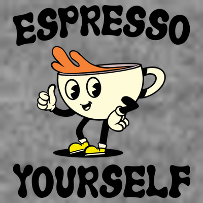 Espresso Yourself Funny Coffee Lover T-Shirt