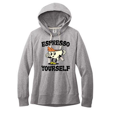 Espresso Yourself Funny Coffee Lover Women's Fleece Hoodie